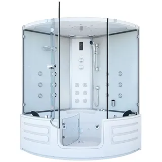 AcquaVapore Dampfdusche Whirlpool Dusche Duschkabine K70-WS-EH-EC 150x150cm 2k Scheiben Versiegelung