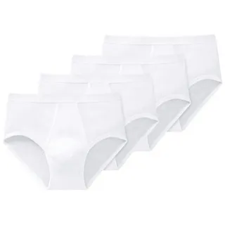 SCHIESSER Original Classics Doppelripp Slip weiß XXL 4er Pack