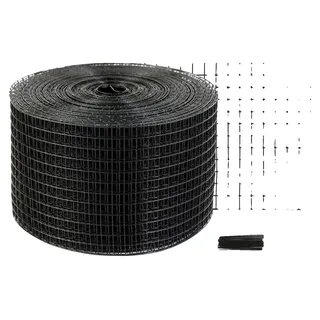 Vevor Vogelschutz für Solarmodule, 20,3 x 30,5 m, Taubenabwehr Solaranlagengitter mit 50 Reifendrähten, Solarmodul-Schutz mit rostfreier PVC-Beschichtung, 12 mm Drahtrollengeflecht