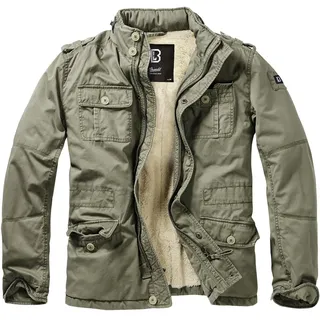 Allwetterjacke BRANDIT "Brandit Herren Britannia Winter Jacket" Gr. XL, grün (olive) Herren Jacken Übergangsjacken