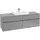 Waschbeckenunterschrank 160 x 55 cm Glossy Grey