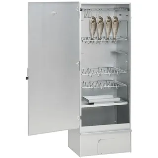Räucherofen mit Holzspänen 44,5x29x110 cm Verzinkter Stahl, ZEYUAN Smoker, Tischräucherofen, Räucherschrank, Reifeschrank, Kaltrauchgenerator, Räucherschnecke, Räucherhaken 364745