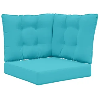 vidaXL Sofakissen für draußen 3 pcs 900811 0 x 0 cm Türkis