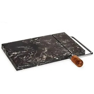 Kinvara Schneidebrett-Set Marmor 2 21 x 24 cm Schwarz