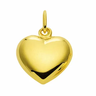 Kette mit Anhänger ADELIA ́S "585 Gold Herz" Halsketten Gr. Gelbgold 585, goldfarben (gold) Damen Ketten mit Anhänger Schmuckset - Set Halskette