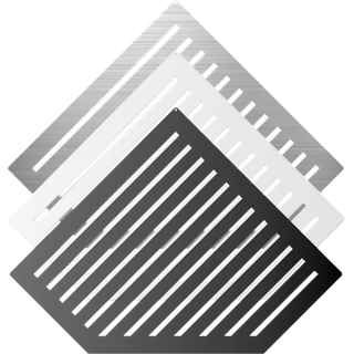 Duschablage V2A (diamantförmig) Design-Line | schwarz matt