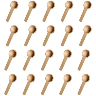 20-Teiliger Mini-Holzlöffel, Tee-Messlöffel, Kleiner Saucenlöffel, Rührlöffel, Personalisierter Holzlöffel, Kochlöffel-Set Aus Holz, Geeignet Für Küchenutensilien