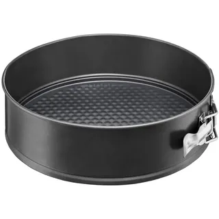 AMBITION Springform 26 cm rund Kuchenform rund Backform Tortenform auslaufsicher antihaftbeschichtet schwarz