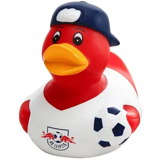 RB Leipzig Badeente - Wappen - rot-weiß Quietscheente Ente Duck RBL - Plus Lesezeichen Wir lieben Fußball