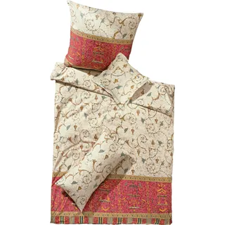 Bassetti 9236936 Bettwäsche, Oplontis V8, Satin, 200 x 135 x 0,5 cm, rot