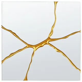 Beliani Wandspiegel COOLE 80 x 80 cm Gold