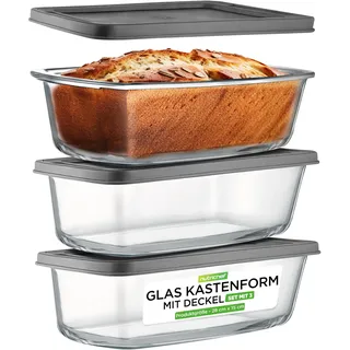 NutriChef Brotbackform 3er Set 1,8 L
