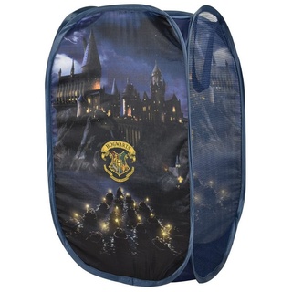 United Labels® Aufbewahrungsbox Harry Potter Aufbewahrungskorb - Hogwarts Faltbar für Kinder POP-UP Kinderzimmer Wäschekorb Blau 36 x 36 x 58 cm