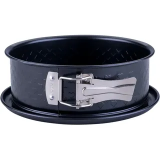 Springform mit Flachboden Ø18 cm – Backform mit Herz-Prägung, PFAS-frei, Ideal f