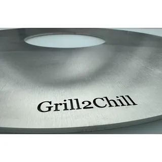 Edelstahl HighTech FIRERING/GRILLPLATTE/FEUERPLATTE / V2A 1.4301 für Kugelgrills 60 cm Ø passt z.B. f. Kugelgrill RÖSLE No.1 F60 / No.1 F60 AIR/Belly F60 und div. Feuertonnen/Feuerschalen