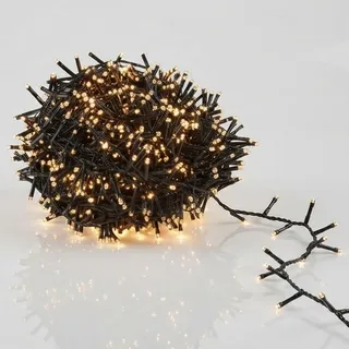 Spetebo LED Büschel Cluster Lichterkette EXTRA warm weiß - 24 m / 1200 LED - Weihnachtsbaum Garten Deko Beleuchtung IP44 mit Stromkabel - Weihnachtsbeleuchtung für Innen + Außen