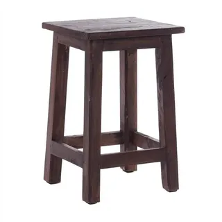 DESIGN DELIGHTS Hocker Holz 30 x 48 x 30 cm Dunkelbraun