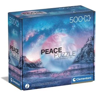 CLEMENTONI Peace Puzzle Light Blue 500 Teile