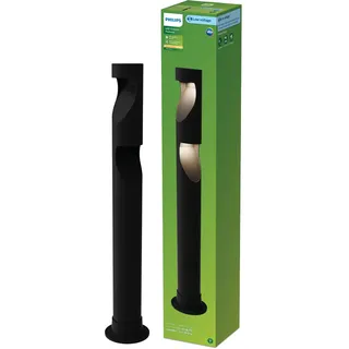 Philips Sockelleuchte Kunststoff 70,0 cm 3er Set schwarz