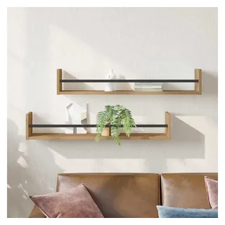 vidaXL Wandregal 80 x 16 x 14 cm Braun