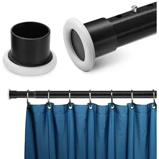 CALIYO Klemmstange Teleskopstange 210-260/260-310/310-360 CM Vorhangstange ohne Bohren, Ø 32 mm, Ausziehbar, Duschvorhangstange, Badstange, Gardinenstange, Kohlenstoffstahl, Ausziehbar, Klemmbar, Duschvorhangstange, Badstange, Gardinenstange schwarz Ø 32 mm x 260 cm - 310 cm