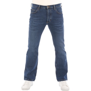 Lee Herren Jeans Jeanshose Denver Bootcut Bootcut Aged Alva Normaler Bund Knopfleiste L 36