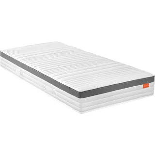 sleepling - Premium 1000er Federkernmatratze, 120 x 200 x 23 cm, 7-Zonen, Kaltschaumauflage, Wendegriffe, Härtegrad 2, Taschenfederkern Matratze, ... - Weiß