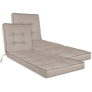 ASPERO Sitzauflage Saragossa 195 x 60 cm Beige