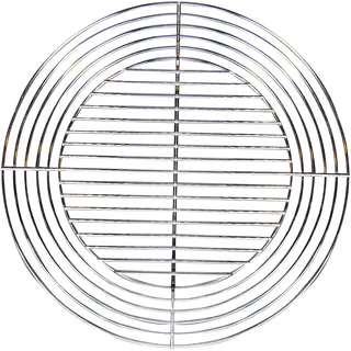 GARDEN MAX Rundes Grillrost Ø 55 cm Stahl Grau