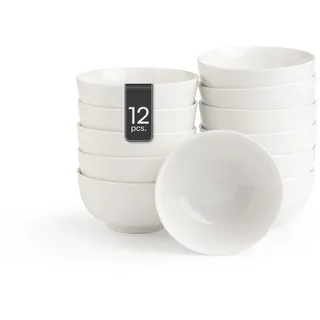 Home4You Müslischalen 12er Set Weiß 14 cm