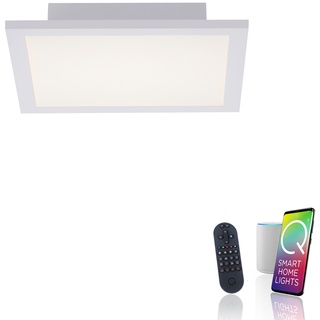Paul-Neuhaus, Q-FLAG, LED-Panel, weiß, 30x30cm, flach, dimmbar, Smart Home