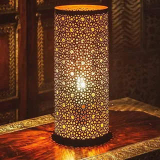 Marrakesch Orient & Mediterran Interior Stehlampe Orientalische Tischlampe Lampe Naziha, Marokkanische Stehleuchte schwarz