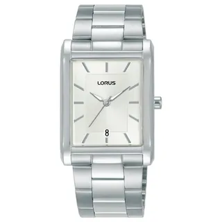 Lorus Klassisches Rechteckiges (29 Mm) Weißes Zifferblatt / RH937RX9 Uhr