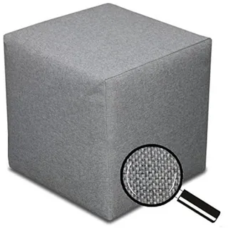 Best For Home Sitzwürfel 40 x 41 x 41 cm Grau/Silber