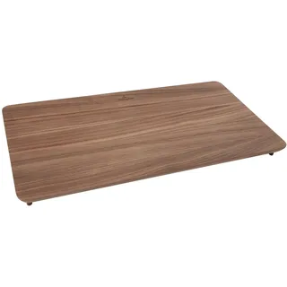 Villeroy & Boch Universal Schneidebrett Küchenzubehör, platzsparendes Schneidebrett Holz zum Auflegen über die Küchenspüle, Holzbrett Küche aus Nussbaum, eckig