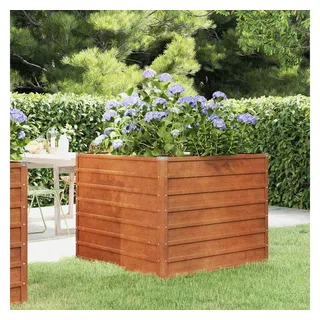 vidaXL Hochbeet Rostig 100 x 100 x 77 cm Cortenstahl