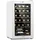 Weinkühlschrank 63L 24Fl Touch-Bedienfeld 5-18 C Weißes Glas