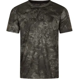 Härkila Herren NOCTYX Axis MSP Camo T-Shirt - L - black/black