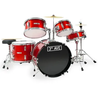 Rocket 5 Piece Junior Drum Kit - Red