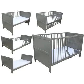 Micoland Beistellbett grau 70 x 140 cm