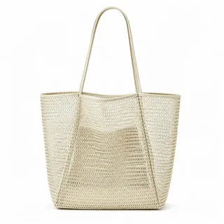 Jumpeak Strandtasche strandtasche damen,strandtasche xxl,tragetasche damen,tasche damen, handtasche damen,boho style,boho tasche,strand zubehör,4 Farbe weiß