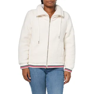 Tommy Hilfiger Sherpa-Bomber für Damen, Weiches Elfenbein, L - L