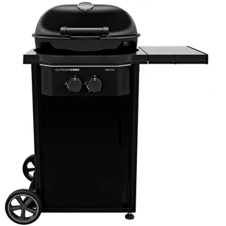 OUTDOORCHEF DAVOS 570 G Pro, 8500 W, Grill, Gas, Wagen, Schwarz, 2 Rad/Räder - Schwarz