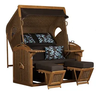deVries Strandkorb Pure Madura XXL PE Teak twisted hyacinth Design 469