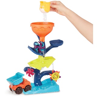 B. toys Badespielzeug Baby Wassermühle mit Kipper LKW, Becher und Trichter Wasserspielzeug und Sandspielzeug für Kinder ab 18 Monaten