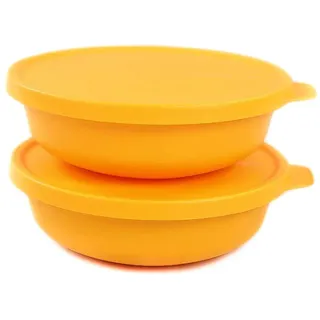 Tupperware Aloha 450ml gelb Schüssel Servieren Servierschüssel Salatschüssel (2)