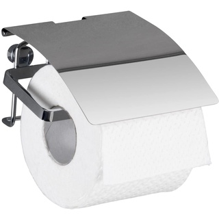 WENKO Toilettenpapierhalter Premium Edelstahl - Rollenhalter, Edelstahl rostfrei, 12.5 x 9 x 13 cm, Glänzend