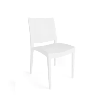 METRO PROFESSIONAL Gastro Stapelstuhl Iluna, Kunststoff, weiß