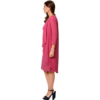 Blusenblazer HERMANN LANGE COLLECTION Gr. 40, rosa (magnolie) Damen Blazer Blusenjacken mit zarter Transparenz