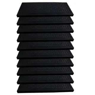 BigDean Stufenmatte 65 x 26 cm Schwarz